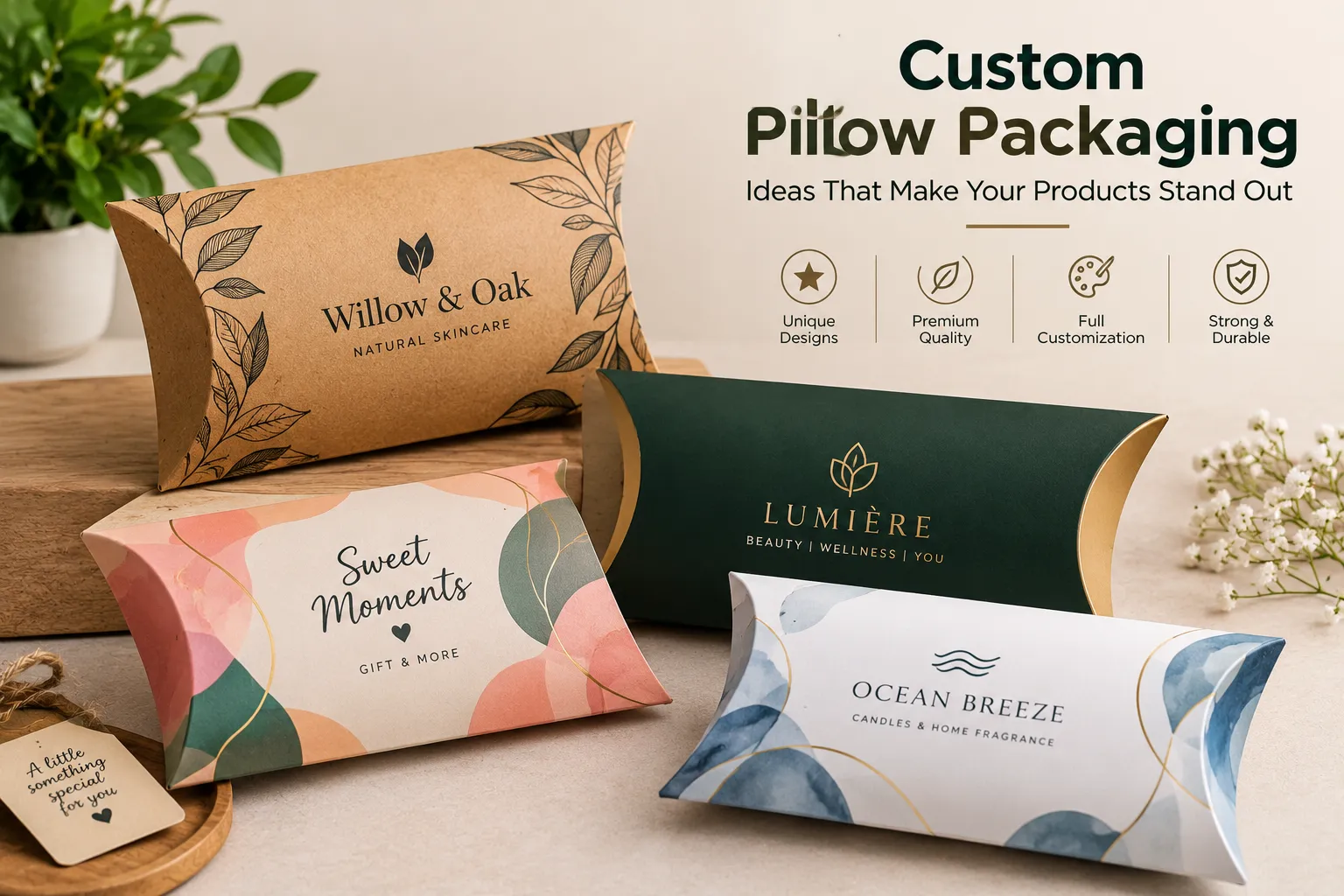 Custom Pillow Packaging for a Premium Unboxing Experience